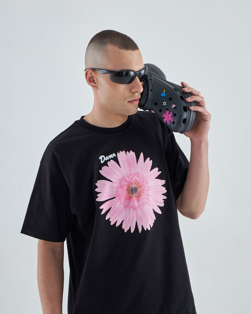 FLOWER TEE BLACK